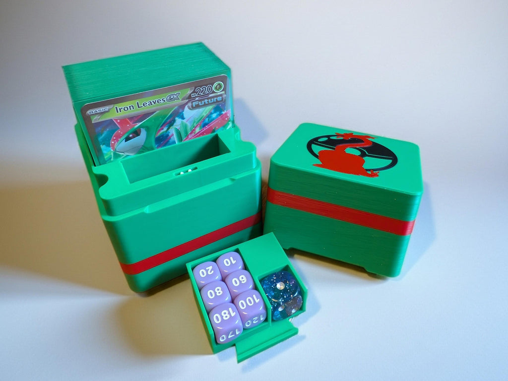 Easy-Open Custom Pokemon TCG EBT Deck Box: Compact, Sturdy Design with Organized Sections