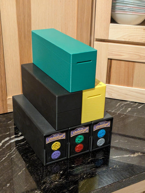 Customizable TCG Bulk Card Storage Box | Holds 650+ Cards, Toploaders, PSA Slabs