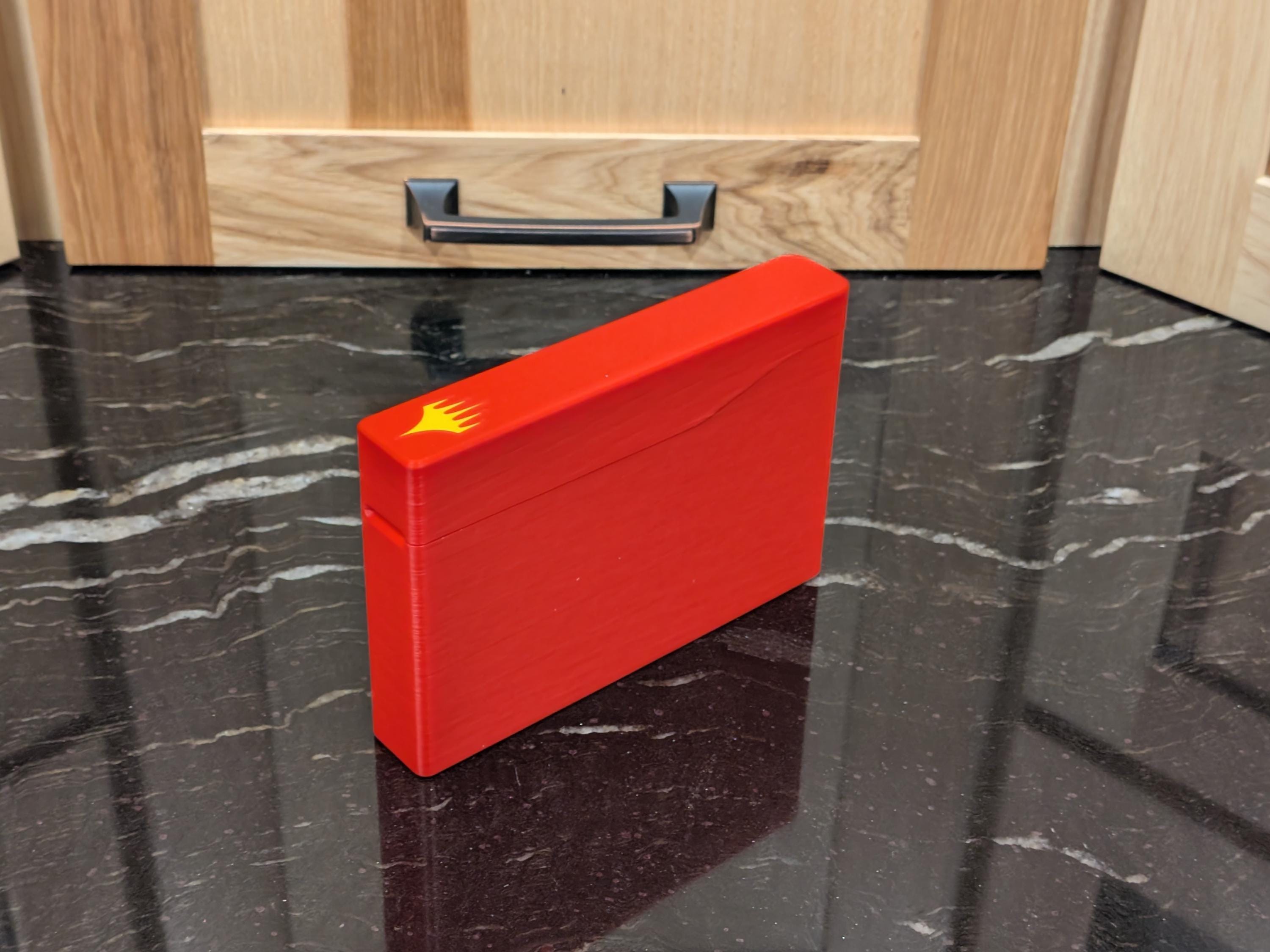 Ultra-Slim Card Deck Box - Split Stack Design - 60 Card Capacity - Customizable & Rugged