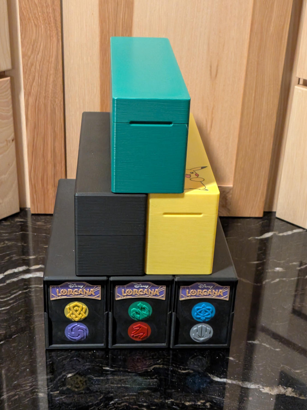 Customizable TCG Bulk Card Storage Box | Holds 650+ Cards, Toploaders, PSA Slabs