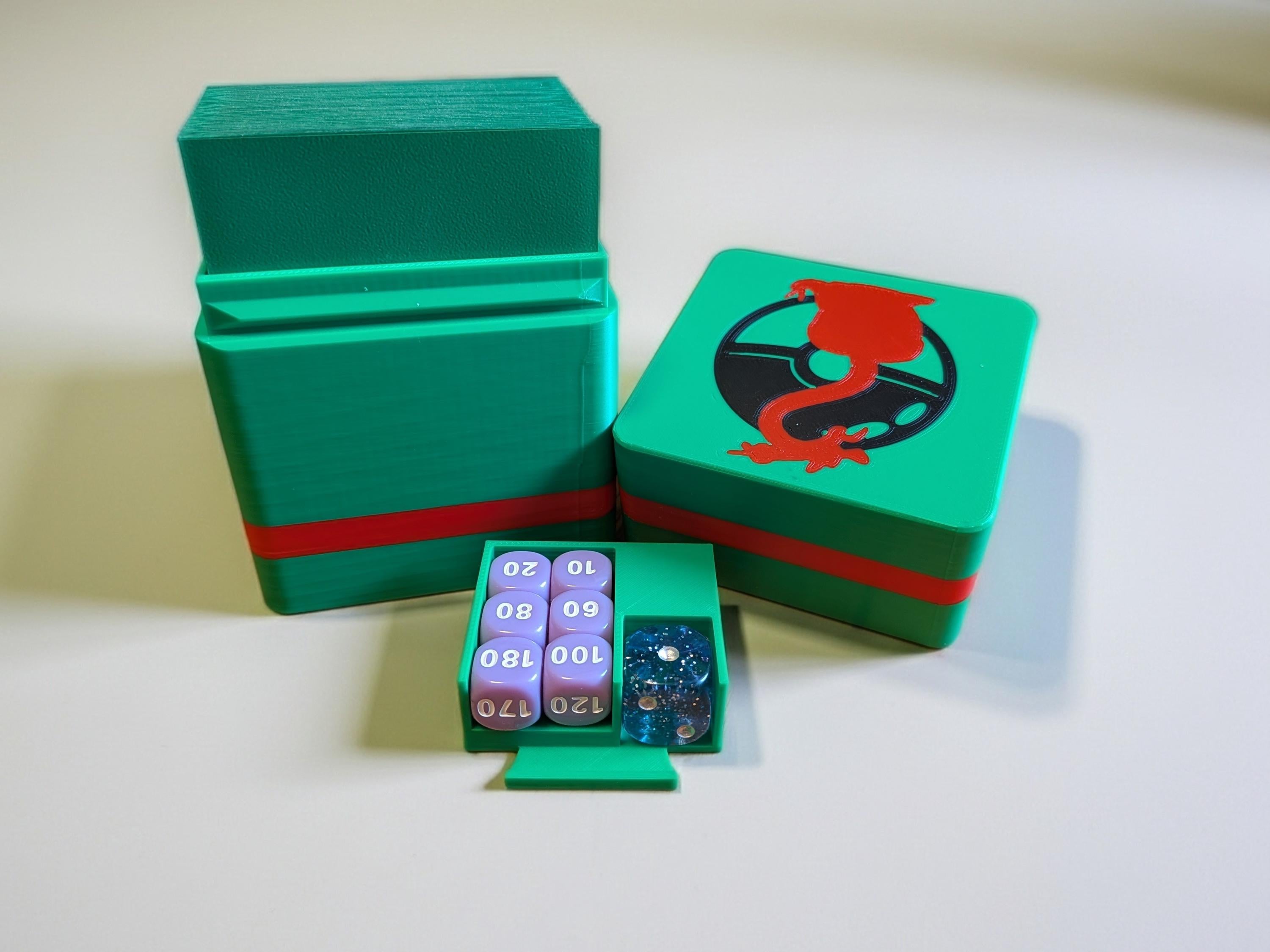 Easy-Open Custom Pokemon TCG EBT Deck Box: Compact, Sturdy Design with Organized Sections