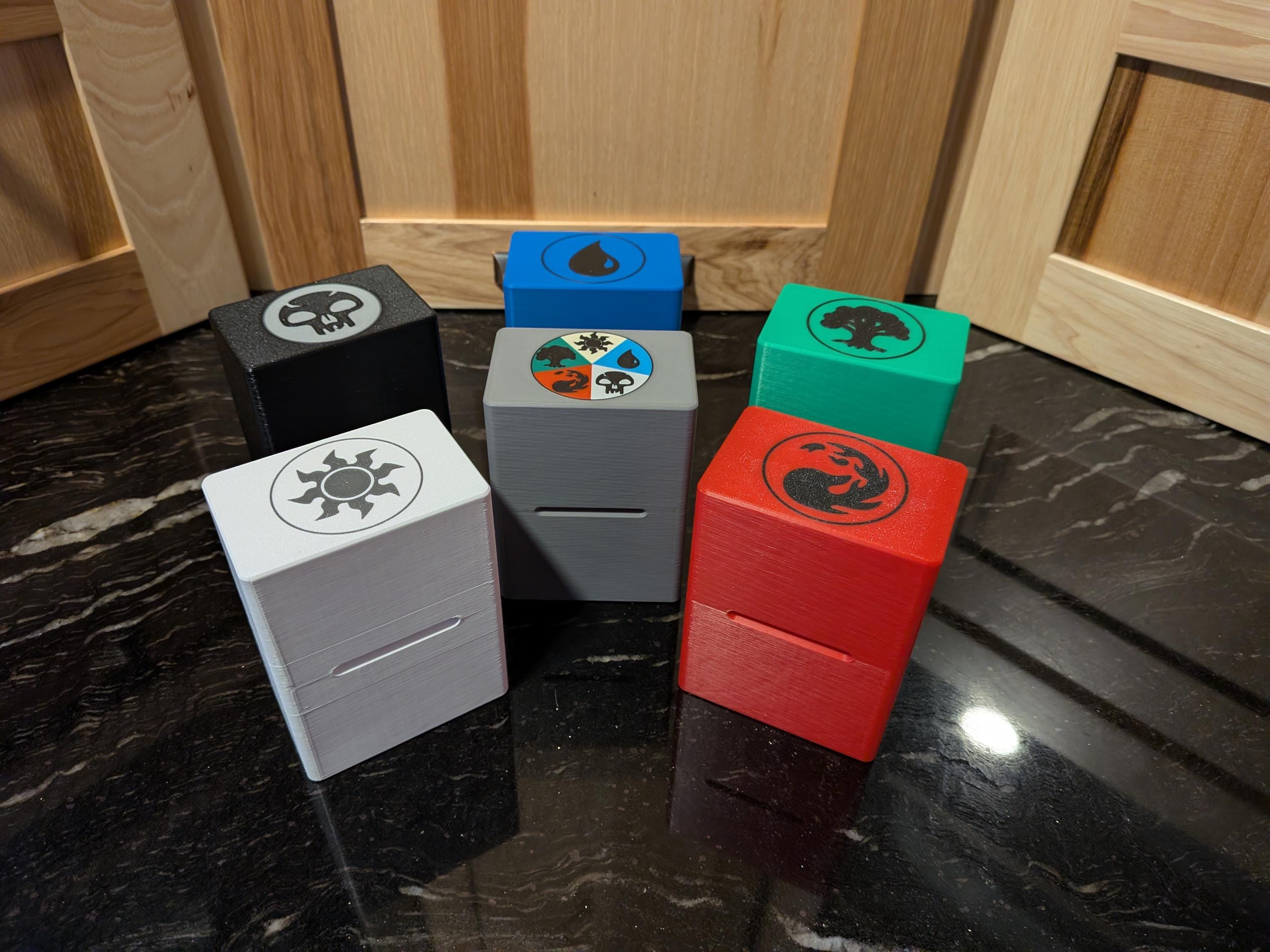 Custom 3D Printed Deck Box - Secure 60 Card Case