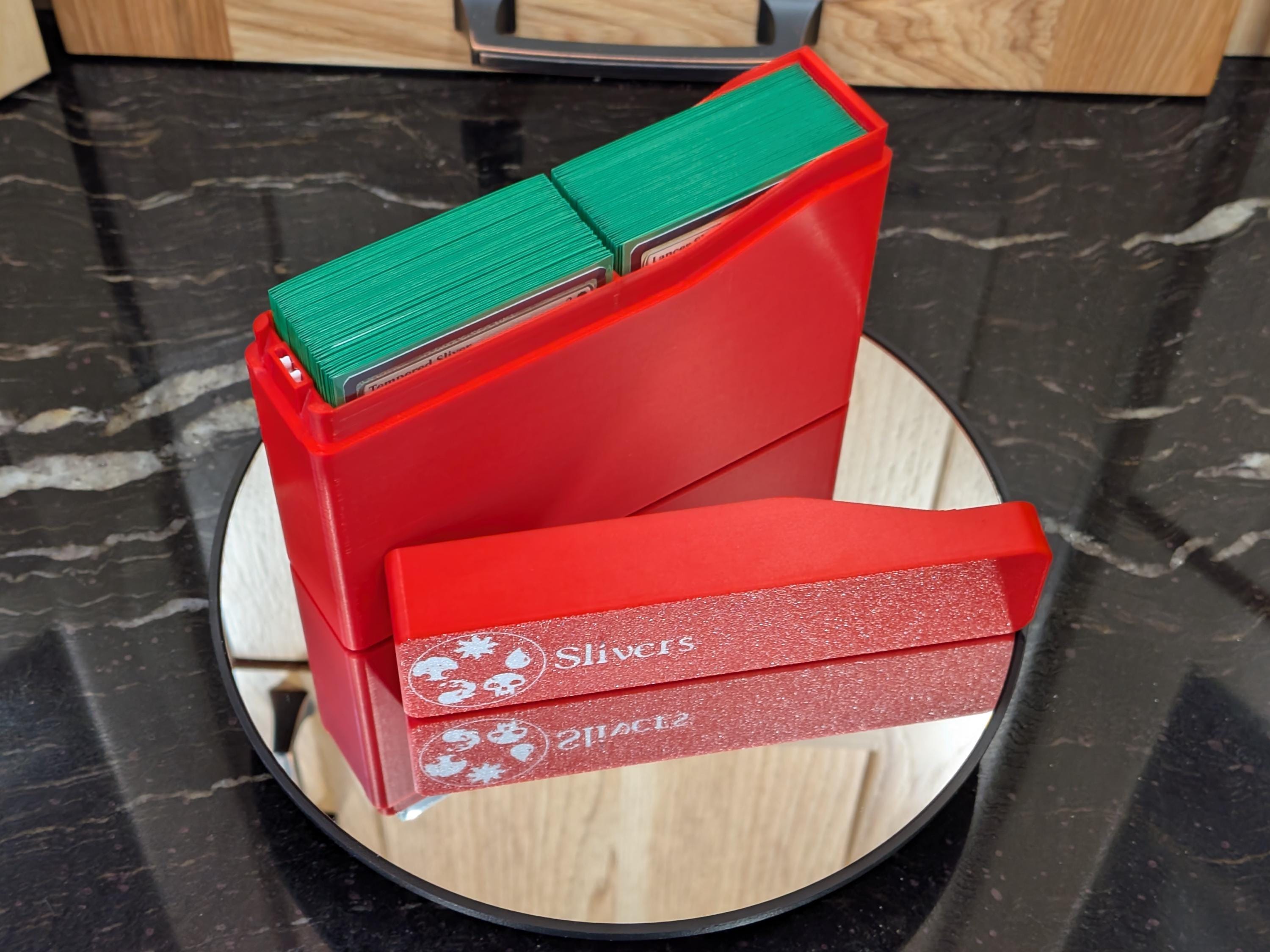 Slim Split-Deck Box | Low-Profile Commander/EDH Storage