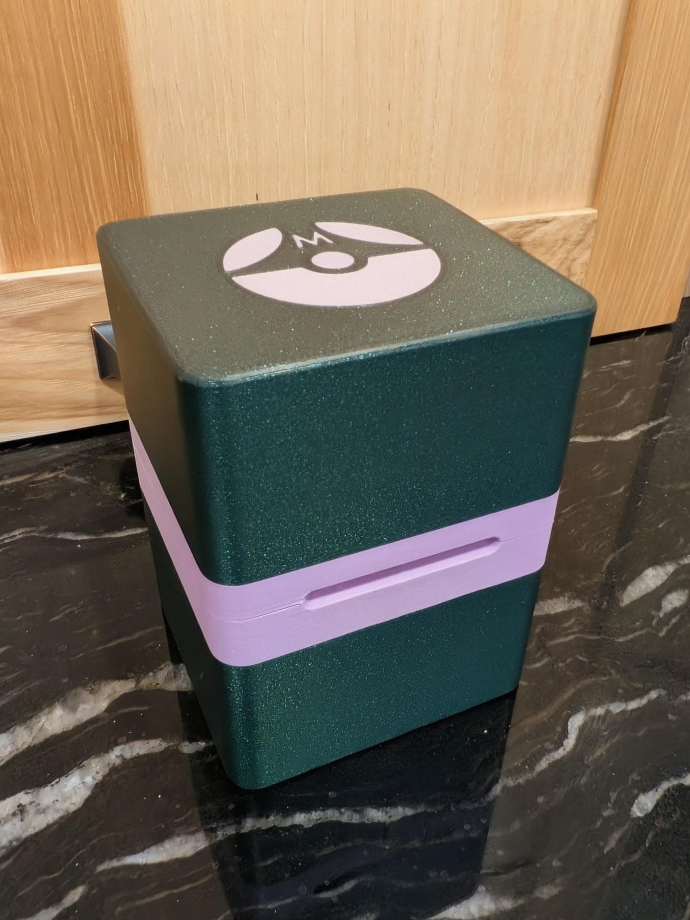 Custom Pokémon Deck Box: Separate Deck, EBT Dice sections