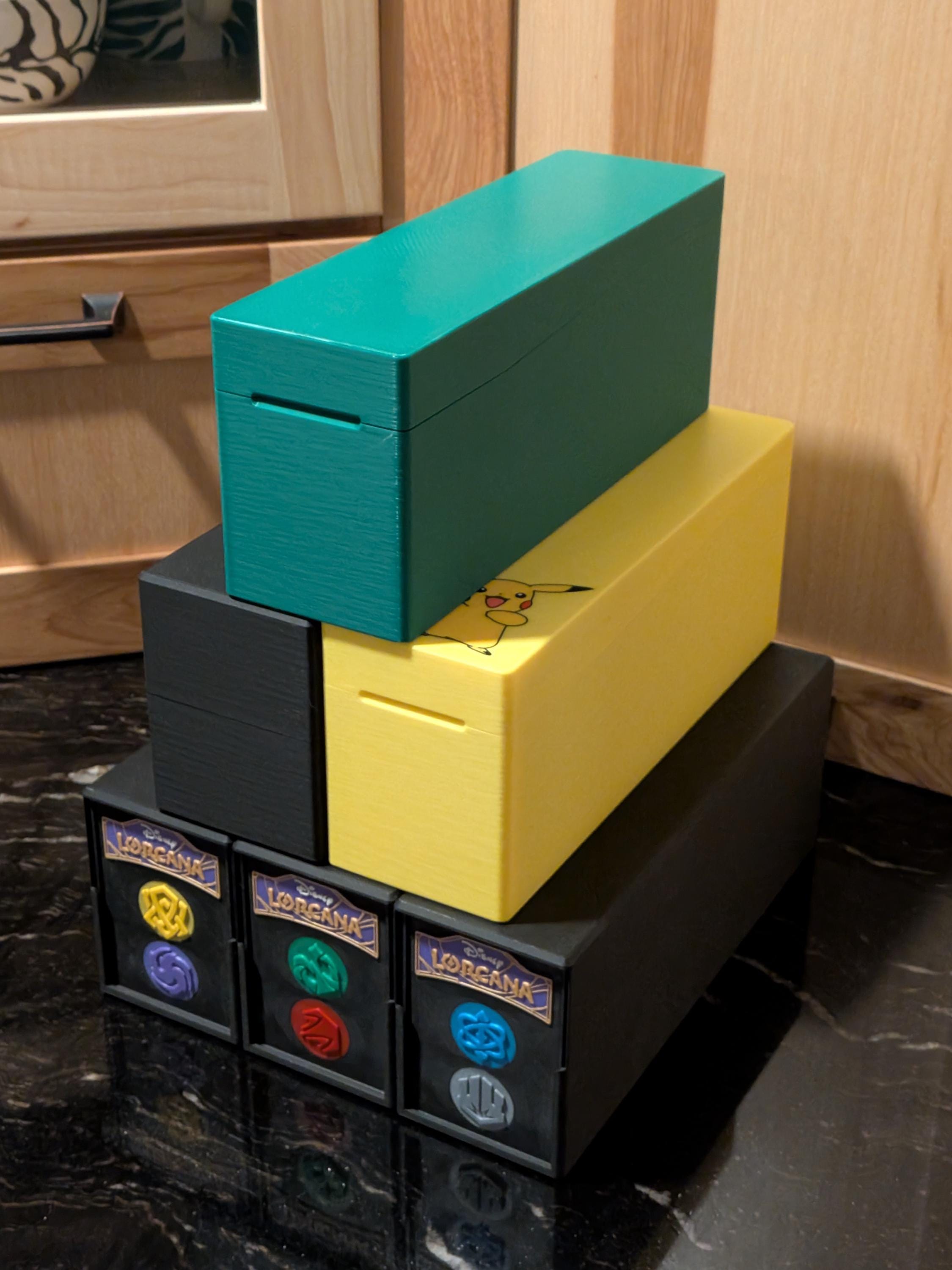 Customizable TCG Bulk Card Storage Box | Holds 650+ Cards, Toploaders, PSA Slabs