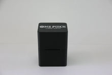 standard_one_piece|Black One Piece Card Game Standard deck box closed, with the One Piece Card Game logo on the lid